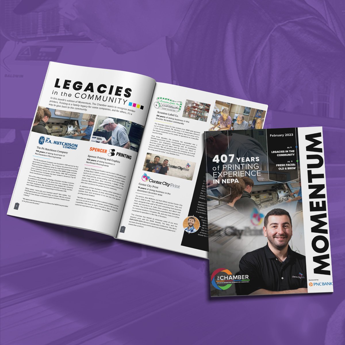 CenterCityPrint's tweet photo. It's not everyday that you wind up on the cover of a regional publication! Thank you to @scrantonchamber for highlighting printing excellence here in NEPA.
#community #communitypartner #print #printlocal #shoplocal #giveback #businesscommunity #smallbusiness #scranton https://t.co/rFggeegKk5