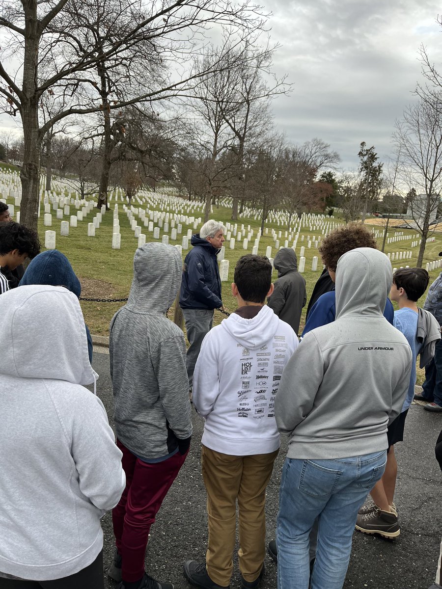 SCAJRHIGH's tweet photo. Yesterday was a BIG day for our 8th graders in DC! Arlington Cemetery, The National Museum of African American History, Washington Monument, MLK, Natural History Museum, The Capital, Supreme Court, and even a little bowling! Think they slept well last night? 😴💯 https://t.co/oKqCPNrPjx