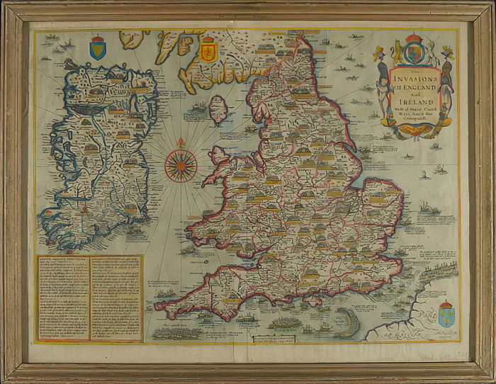 MeisterDrucke's tweet photo. Karte mit den Invasionen von England und Irland mit ihren Civill-Kriegen seit der Eroberung, um 1627 (handkolorierte Gravur) (John Speed)
1627
https://t.co/4YaeLD1EyW
#meisterdrucke #kunst #art #fineart #kunstwerk #gemälde #painting #JohnSpeed https://t.co/qGMrTZzljP