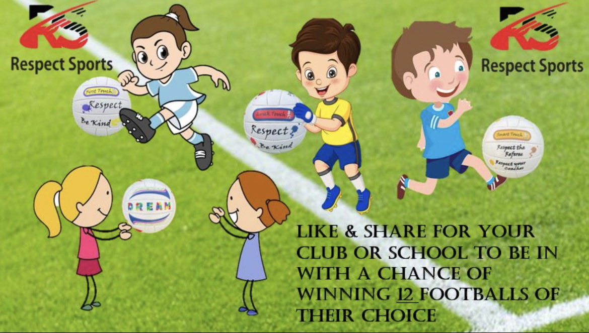 Competition time !!!! Like, Share and Tag your Club or School for a chance of winning 12 footballs. Competition closes on Monday 20th of February respectsports.myshopify.com