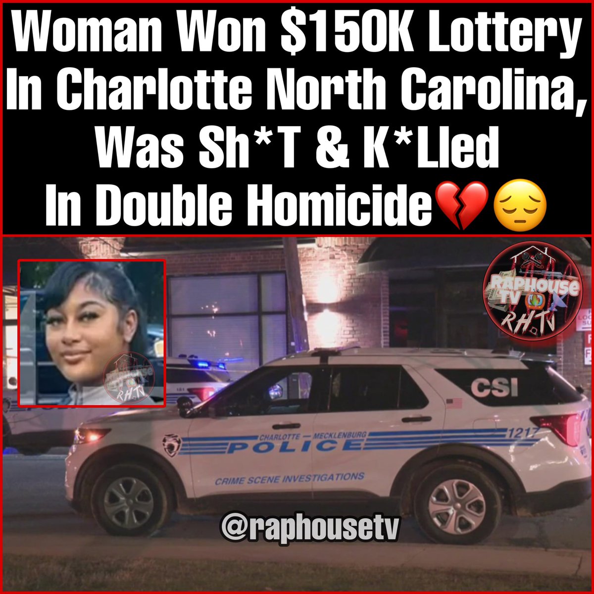 Woman Won $150k Lottery In Charlotte North Carolina, Was Shot & Killed In Double Homicide💔😔