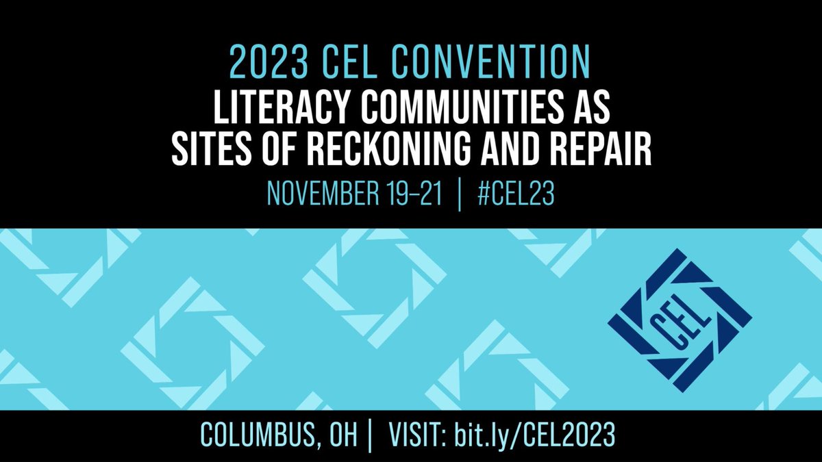 ncte_cel's tweet photo. Our #CEL23 Call for Proposals is available for our Nov 19-21 convention in Columbus, OH: “Literacy Communities as Sites of Reckoning and Repair!”

https://t.co/ZmKf3PHKfn

We hope colleagues from #coachcollaborative, #educoach, #JoyfulLeaders, &amp; #NCTEVillage will submit. https://t.co/Ek0OM5Qwrt