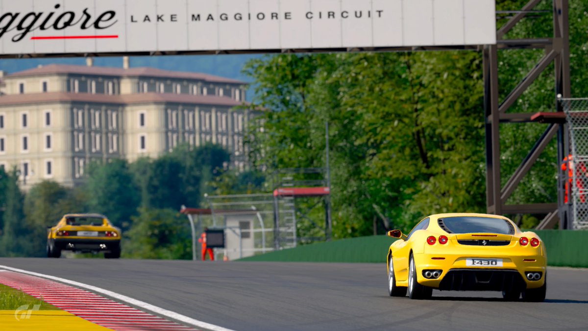 CircuitMaggiore's tweet photo. Driving Italian car in Italian track. 🇮🇹

Ferrari Circuit Challenge wait for you!

#GT7 #AutodromoLagoMaggiore https://t.co/R5TjmbrTWD