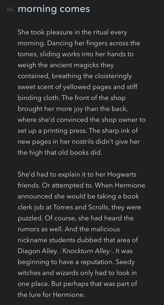 eminwonderland8's tweet photo. Happy #EvilAuthor Day!
Here’s an incomplete Tomione drabble with a timeline AU.
Addt. screenshots on the reply tweet https://t.co/Ysj4M8IbyS