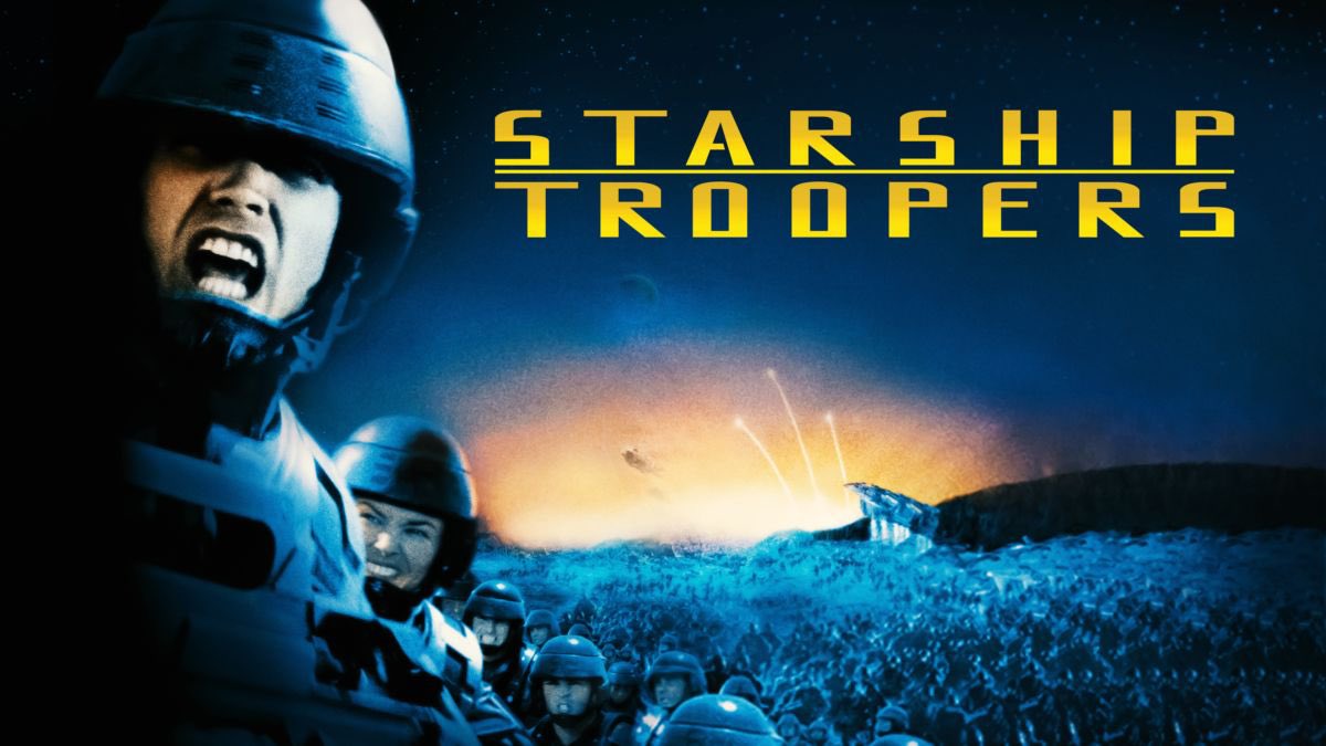 GRCinemaTicket's tweet photo. Starship Troopers functions as a war satire and a visually dazzling sci-fi action picture. It’s an ultraviolet movie that manages to be both fun and shocking, it fits every Hollywood convention while simultaneously breaking each one, pure unadulterated Verhoeven! https://t.co/mYxwaQSjwD