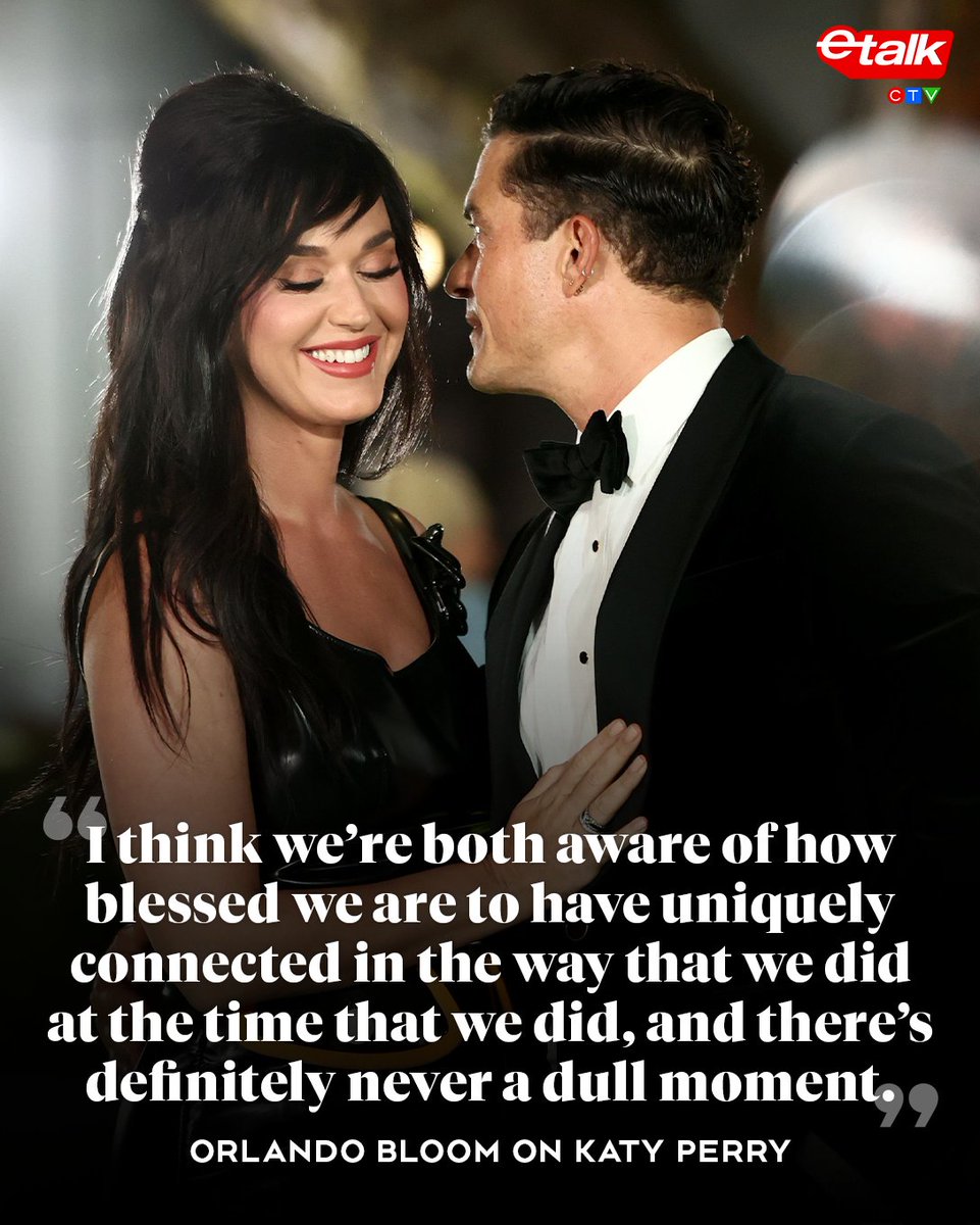 Orlando Bloom just got candid about him and Katy Perry being in "two