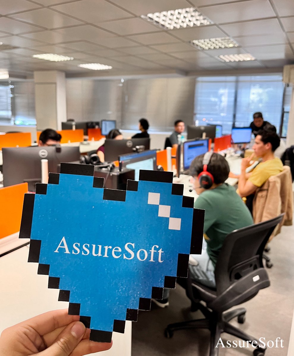 AssureSoftCorp's tweet photo. Amar lo que haces es tener el corazón en donde encuentras tu talento y pasión, nosotr@s lo encontramos aquí en #assuresoft. 💙 https://t.co/NUxvu6NTu5