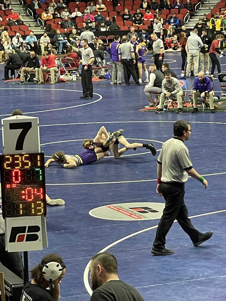113 Aiden Smith takes on Eagle Grove’s Morgan in the Quarterfinals at State. Aiden defeats him with a pin and advances to the Semi finals!!! Nice work!  <a href="/AtlanticTrojans/">Atlantic Activities</a>
