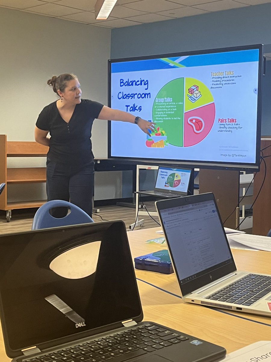 My friend caught me using one of my favorite images from @TanKHuynh during my Instructional Strategies for Structured Oral Discourse PD today. #diypd4mls #pd #oraldiscourse #mlls #els