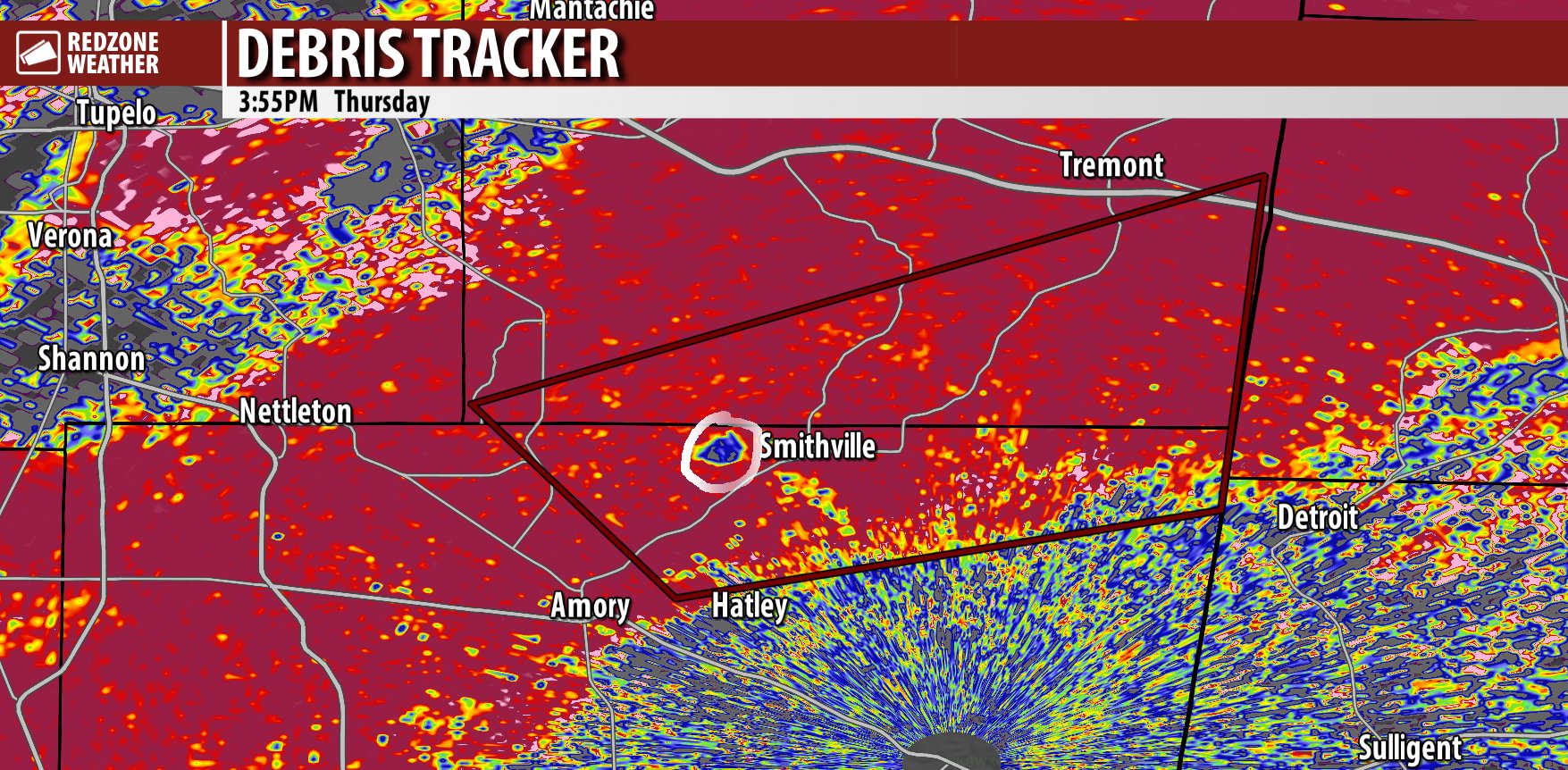 Spinks Megginson on Twitter "Confirmed, damaging tornado is moving