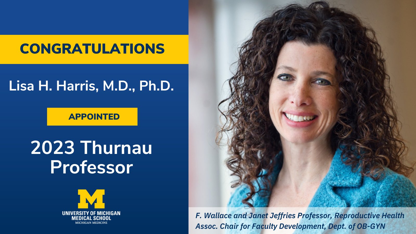 University of Michigan Medical School on Twitter "Today, Dr. Lisa