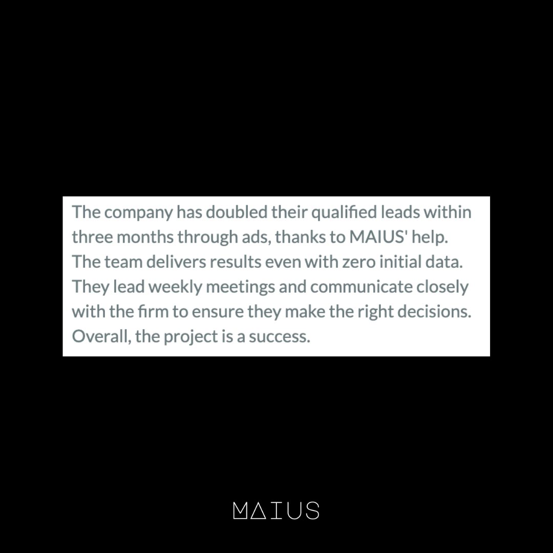 maius_co's tweet image. Exceeding client expectations 😎

#entrepreneur #digitalmarketingagency #growthhackers