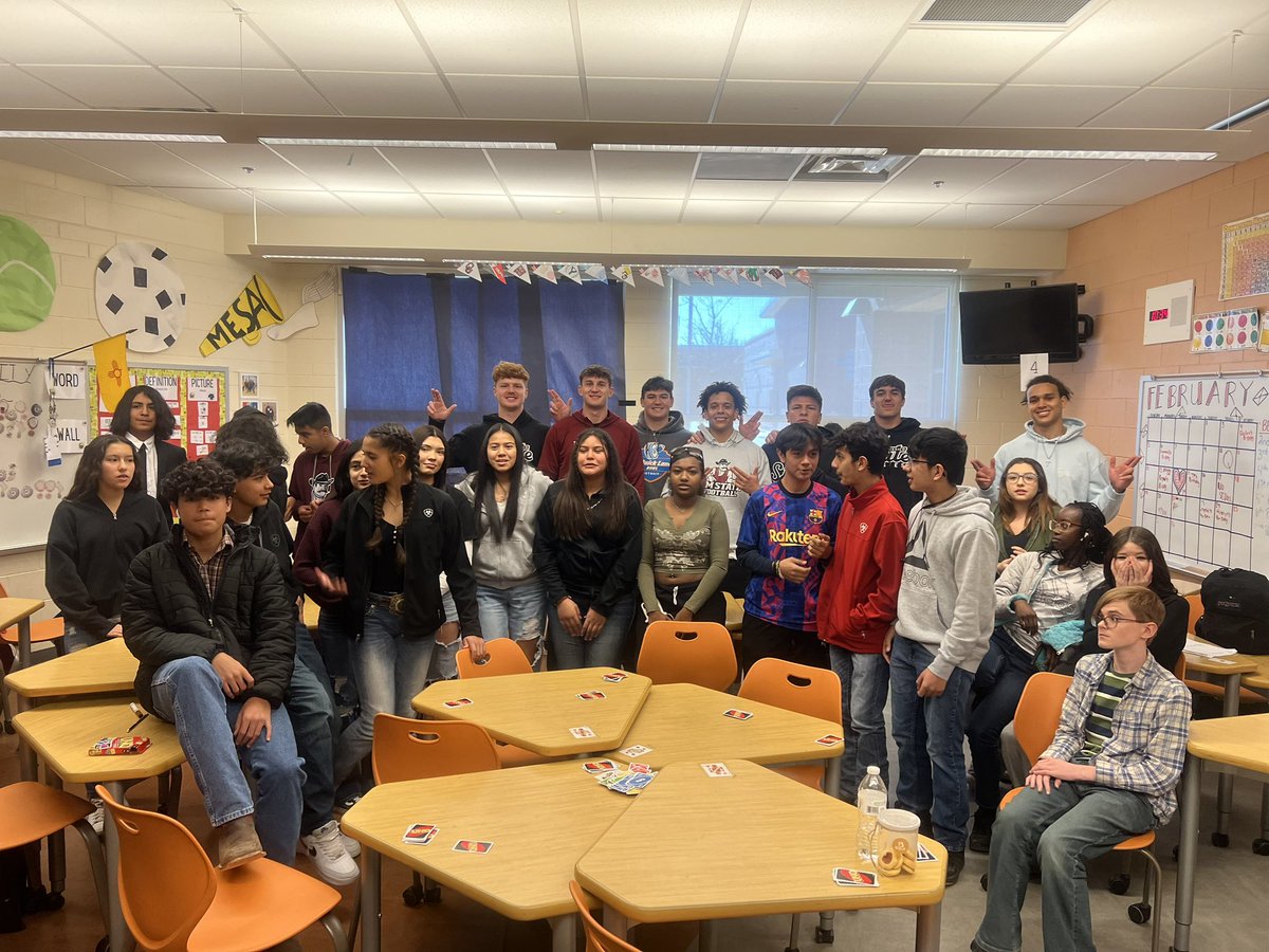 We spent some time hanging out with our friends at Mesa Middle School this morning! #AggieUp