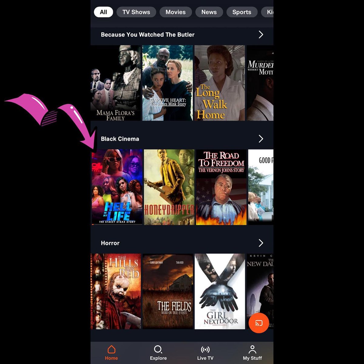 Reposted from @missjudijai Shoutout to everyone watching ‘Hell in My Life: The Stacey Staxx Story’. 🎬 It’s in the recommended section on <a href="/Tubi/">Tubi</a> 👏🏼 We worked extremely hard on this movie.
