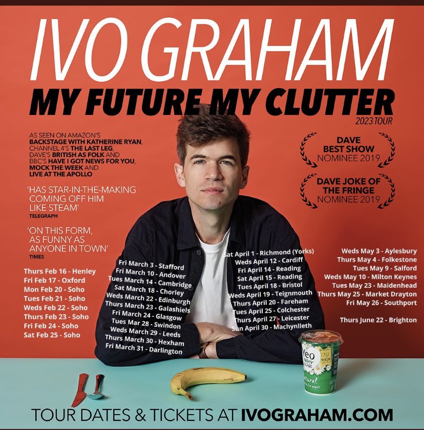 Lovely @IvoGraham kicked off his tour this evening, naturally, in the very epicentre of comedy - Henley on Toast. #IvoGraham #lovelivecomedy 😂 @kentontheatre