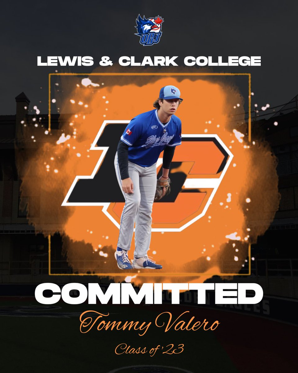 Toronto 🔜 Oregon !

Congratulations to IF Tommy Valero and family on his commitment to Lewis &amp; Clark College !

#OBJFamily 🇨🇦⚾️