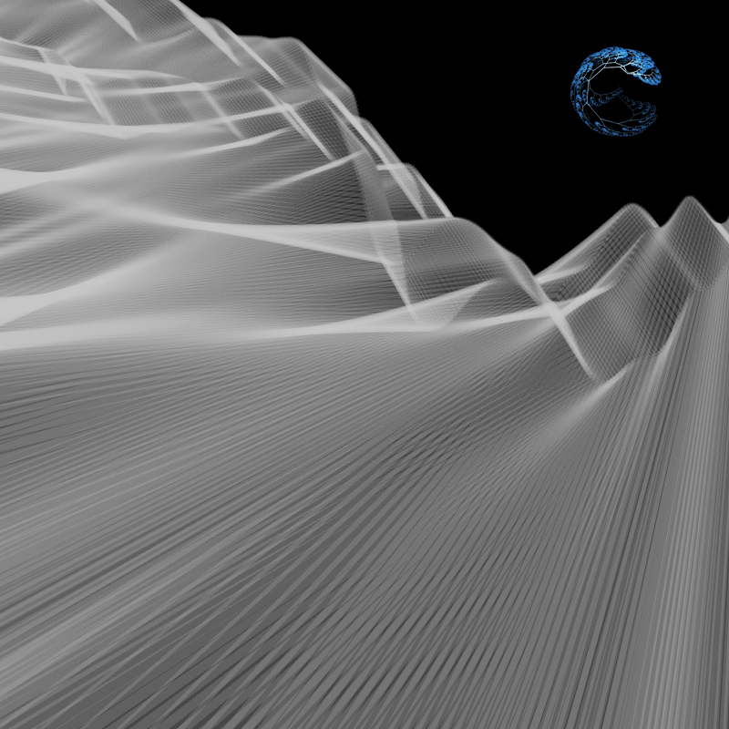 nickgerend's tweet photo. earth from the moon ~ #genart #genartclub #generativeart #creativecoding https://t.co/bk5y6gtJKu