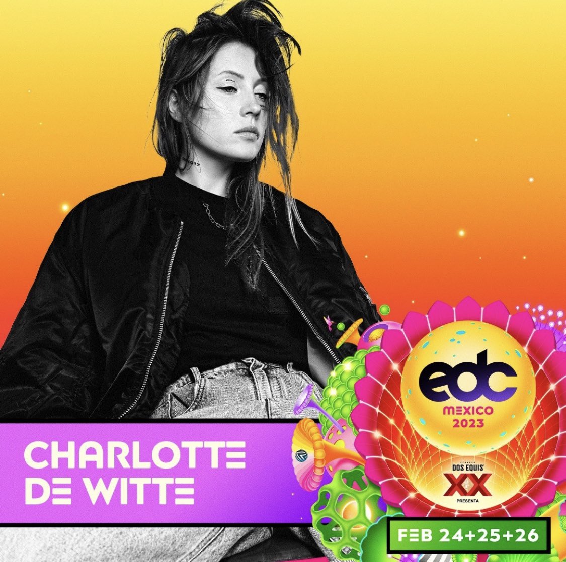 @charlottedewitte en EDC México 2023 ✨❤️‍🔥