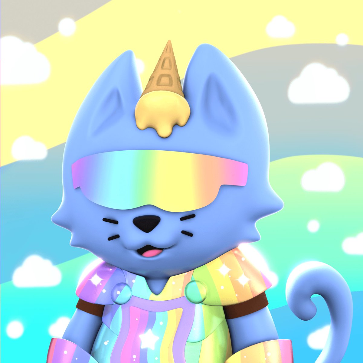 <a href="/CosmicCats_/">Cosmic Cats</a> just updated the entire collection to include 3D versions and they are absolutely phenomenal!!!! 3D artist <a href="/kanteltec/">Kanteltec.eth</a> delivered way above expectations! BIG W FOR COSMIC CATS! #getcosmic