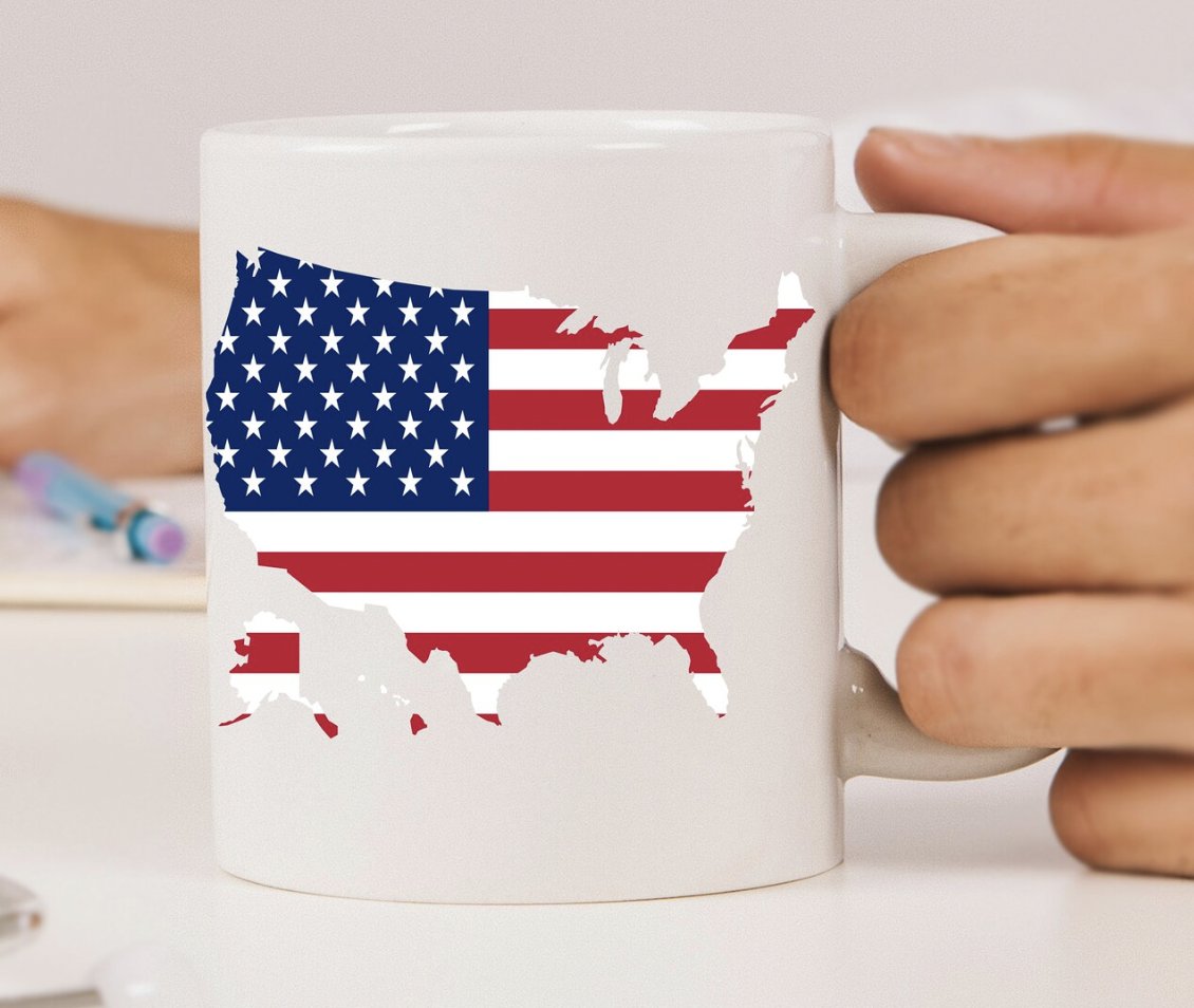 American Flag Ceramic Mugs, Glossy White Ceramic Mug, Choice of Size #JNJGiftsnCrafts #americanflagceramigmug #glossywhiteceramicmug #choiceofsize #qualityvividprinting #unisexgiftidea #uniquegifting #shopsmallonline  bit.ly/3IulQIo