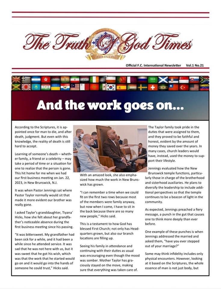 TruthofGod1's tweet image. 📣📣Attention Attention Attention! 

Check out the latest news from the TOG Times International Newsletter.📰🗞 

Read about the work in New Brunswick and a sister who is a survivor. Share this post with a brother and sister! 🙏

#togtimesnews