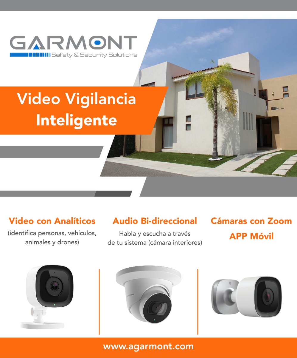 a_garmont's tweet photo. Video Vigilancia Inteligente. Monitoreo por Video Analíticos (identifica personas, vehículos, animales y drones), Sistema de audio Bi-direccional, Almacenamiento de video en la nube, Cámaras con zoom y App Móvil.
#videovigilancia #sistemadeseguridad #sistemadealarma #CCTVSecurity https://t.co/oATtg66ZGW