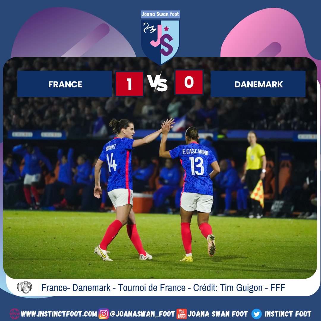 instinctfoot's tweet photo. Un magnifique retour pour Estelle Cascarino et un but marqué par Charlotte Bilbault qui s'autorise de l'auto-dérision sur son but en disant qu'au bout de 10 tirs faut bien que ça rentre.
#equipedefrancefeminine #football #tournoidefrance #bilbault #cascarino https://t.co/ZpEXF62RND