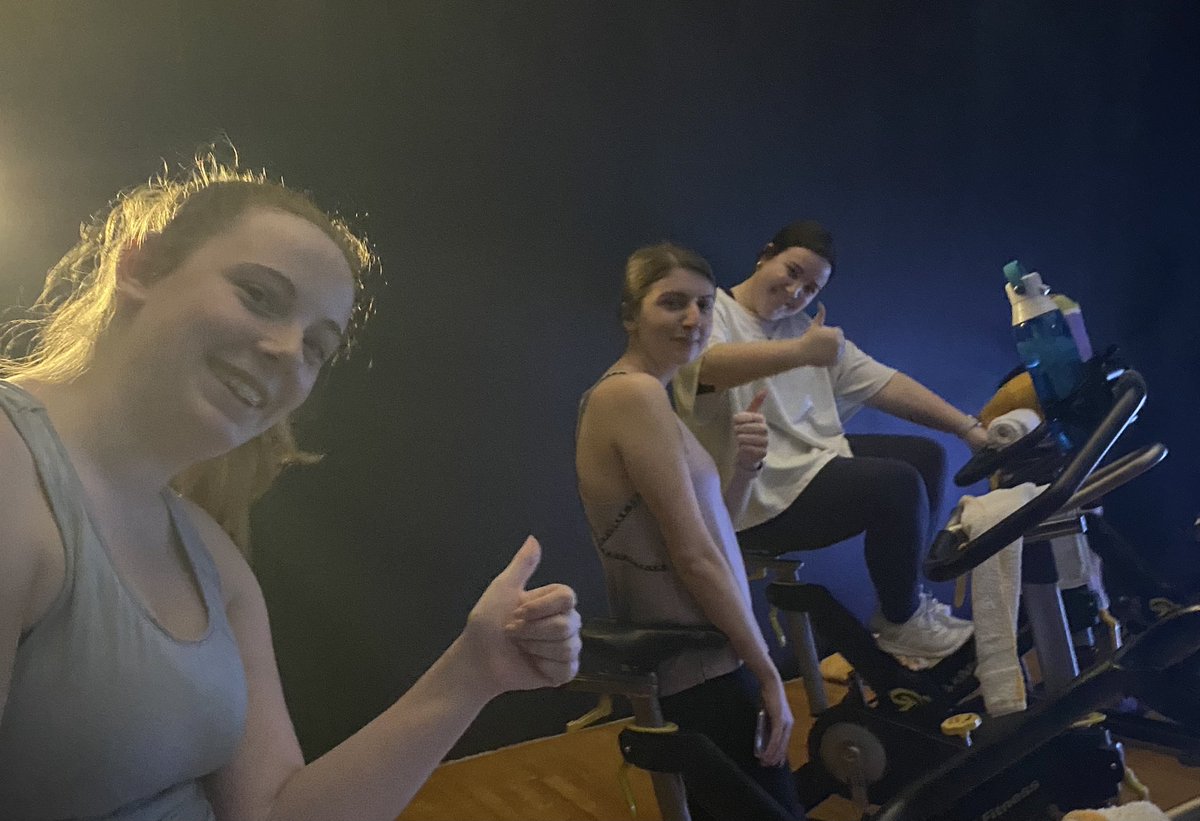 bitzelpe's tweet photo. trying spin today! my friends convinced me to try it :) @dsp643 class/week 3 https://t.co/tJEUcDUOOC