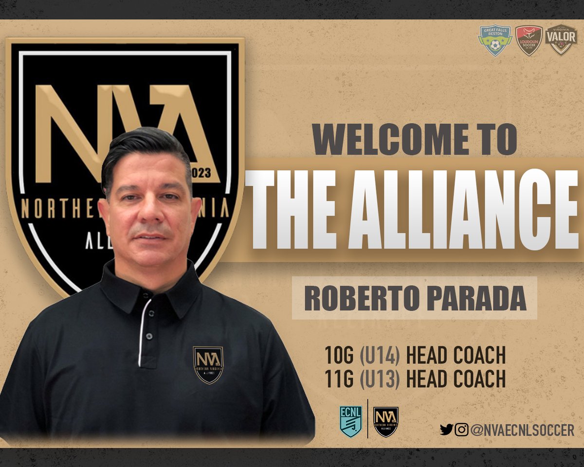 The Northern Virginia Alliance is excited to reveal their Girls ECNL Coaching Slate for the 2023/24 season! Register to take your place in the Alliance here: bit.ly/3HRaNYq!

Look for our Boys side announcement next week!

#JoinTheAlliance #NVASoccer