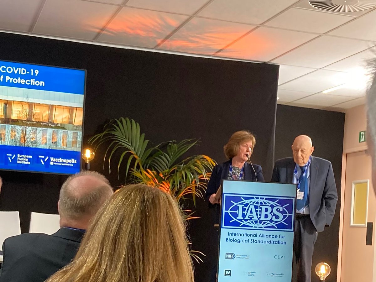 shoba35's tweet photo. Pleased to see the role of human infection studies in determining CoP for COVID raised and its utility in the pathway to licensure discussed by Stanley Plotkin and Marion Gruber! @IABS_Global @DrDflking76 https://t.co/uGDRiZg3qz