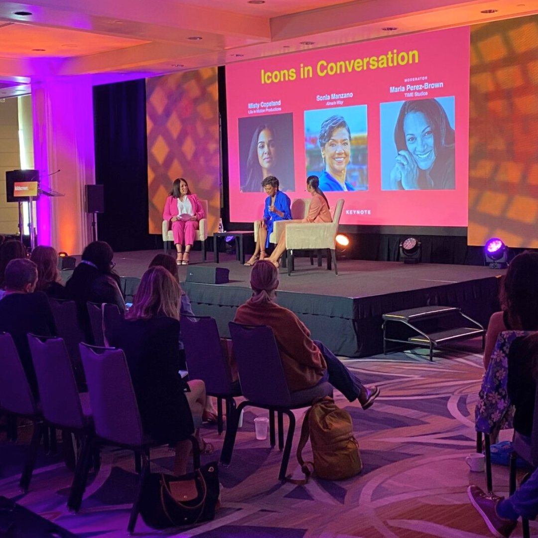 mercuryfilmwrks's tweet image. Great things happen when powerful women come together! Our team attended "Icons in Conversation" at #Kidscreen yesterday with @SoniaMManzano and @mistyonpointe. They discussed breaking stereotypes and authentic representation in children's media!