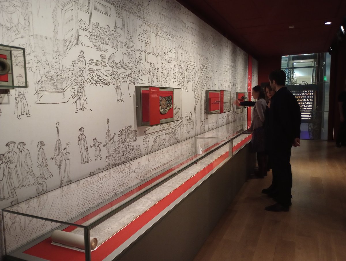 Kangxi birthday scroll from <a href="/TheJohnRylands/">John Rylands Research Institute and Library</a> with its very own feature wall in the new Lee Kai Hung Chinese culture gallery @McrMuseum