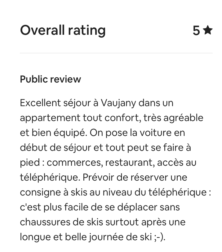 vaujanyaps's tweet photo. Another 5 star review...#vaujany https://t.co/QiECXJljLh