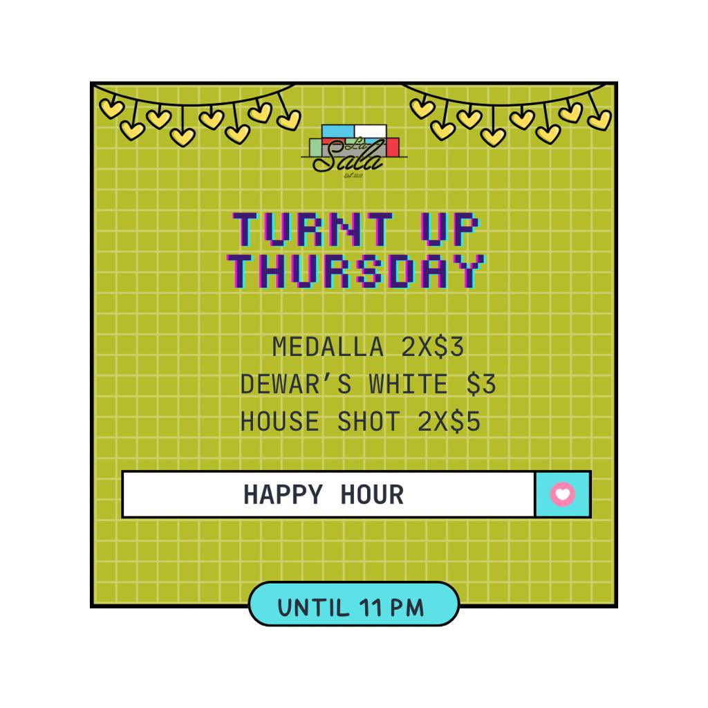 lasalamayaguez's tweet photo. Hoy es jueves de beber rulay en La Sala 🛋🍻 https://t.co/JW0dBY0LlC