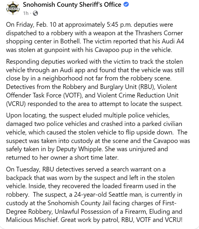 SnoCo Info on Twitter: "Snohomish County Sheriff's Office On Friday