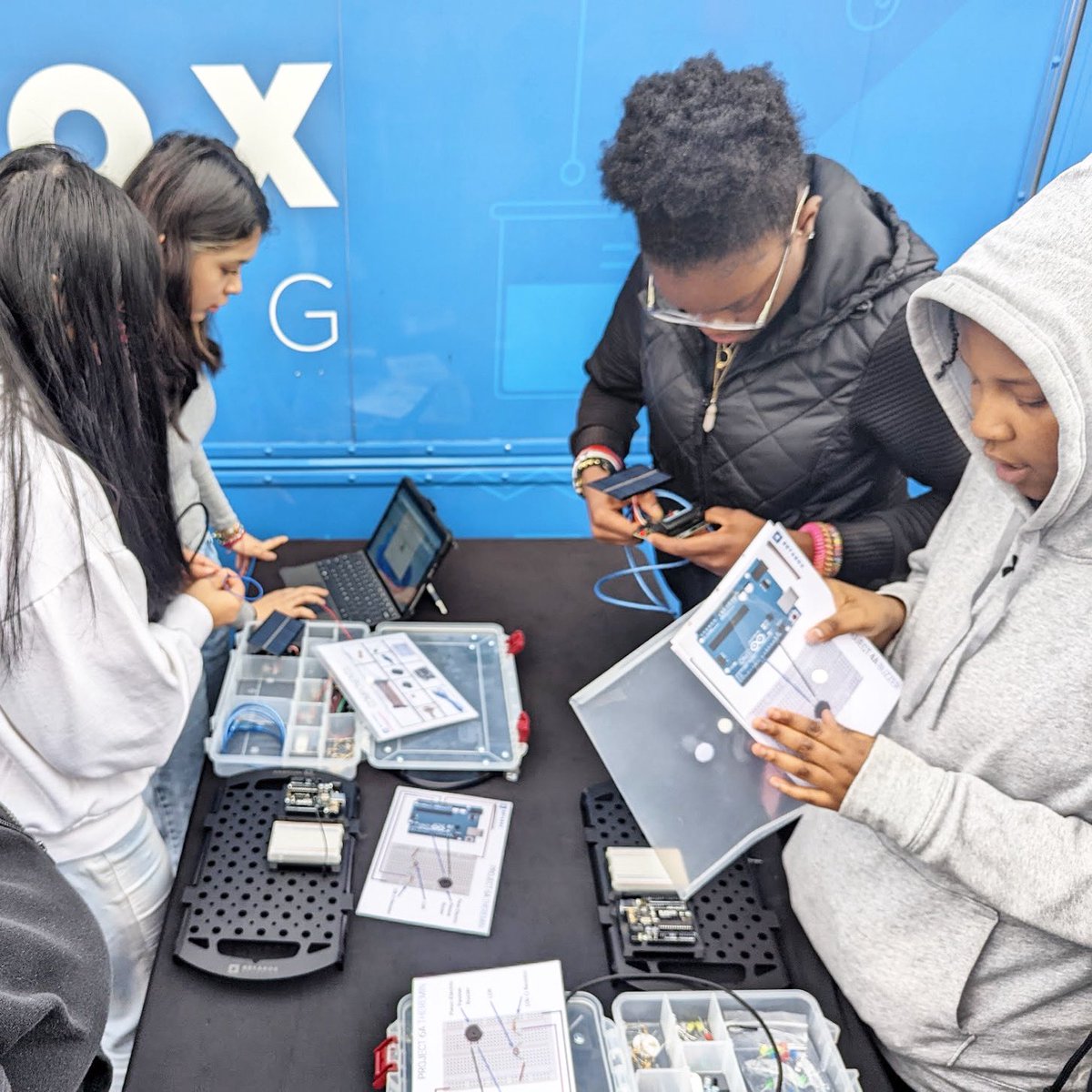 Betabox Learning (@betaboxlearning) on Twitter photo Students <a href="/WayneCountyPS/">Wayne County PS</a> work together to build and code solar powered Arduino circuits in this Betabox experience powered by <a href="/CCRSolar/">Cypress Creek Renewables</a> ☀️ Students <a href="/WayneCountyPS/">Wayne County PS</a> work together to build and code solar powered Arduino circuits in this Betabox experience powered by <a href="/CCRSolar/">Cypress Creek Renewables</a> ☀️