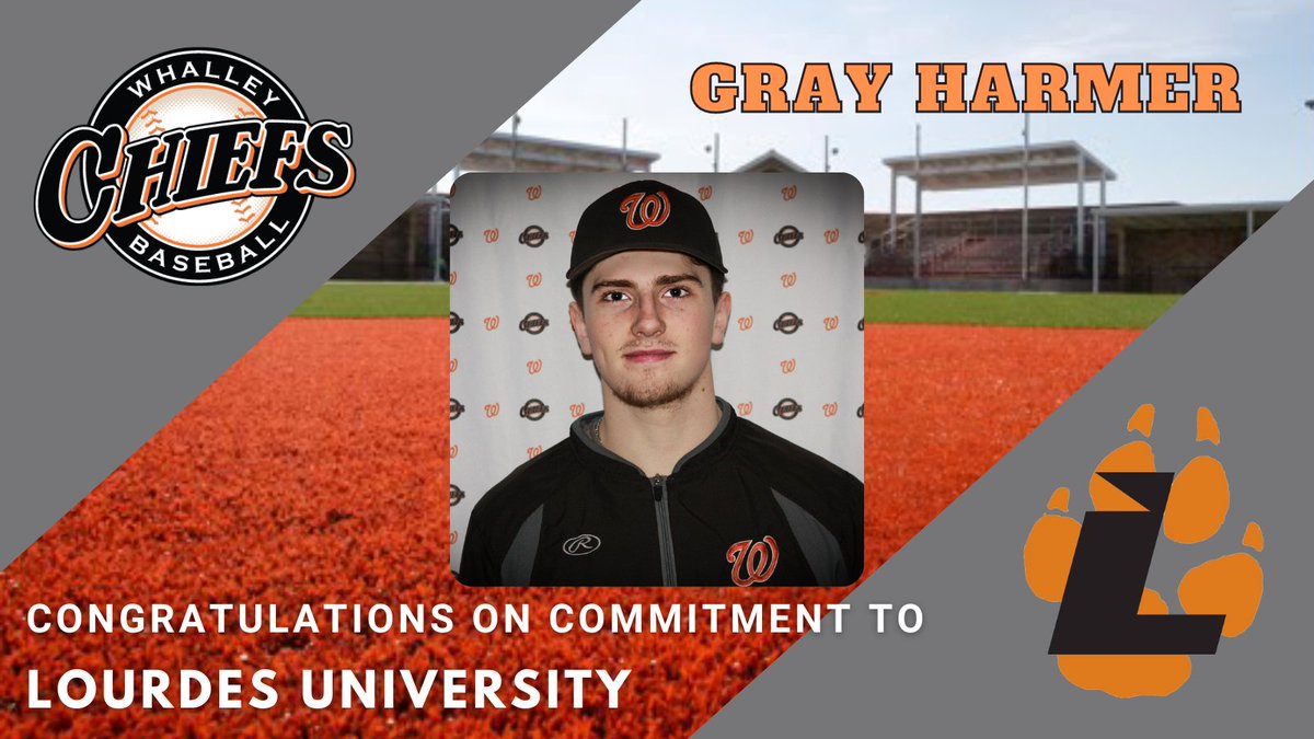 🚨Chiefs Commitment🚨

Congrats to Gray Harmer (2023 C/INF), on his commitment to Lourdes University. Gray will be competing with the Lourdes Gray Wolves in the NAIA's Wolverine–Hoosier Athletic Conference (WHAC).

#ChiefsCommitted #WhalleyBall 
<a href="/BaseballLourdes/">Lourdes Baseball</a> 

<a href="/Gray_Harmer/">Gray Harmer</a>