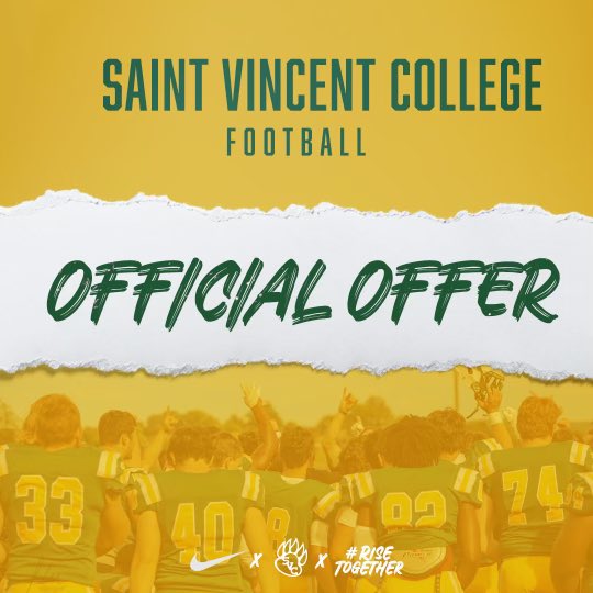 Blessed to receive an offer from the university of Saint Vincent! <a href="/Coach_GThompson/">Geno Thompson</a> <a href="/coachmeyer412/">Coach Meyer</a>