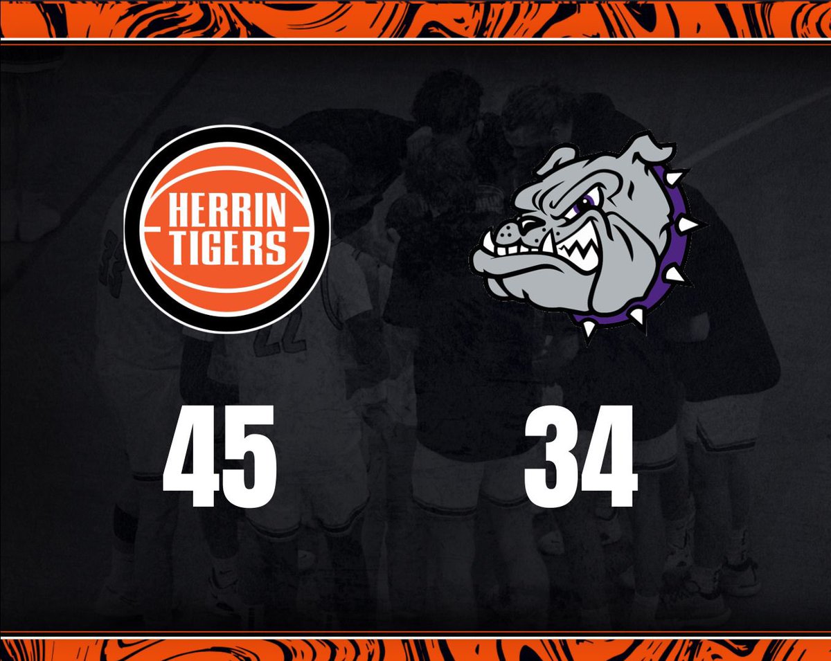 HerrinHoops's tweet photo. Tigers win at the JV and Varsity level tonight against Harrisburg. JV Tigers end the season at 16-1 and an undefeated 10-0 in conference! Varsity goes to 26-4 and 9-1 in conference. #HerrinHoops https://t.co/NvD6droIBS