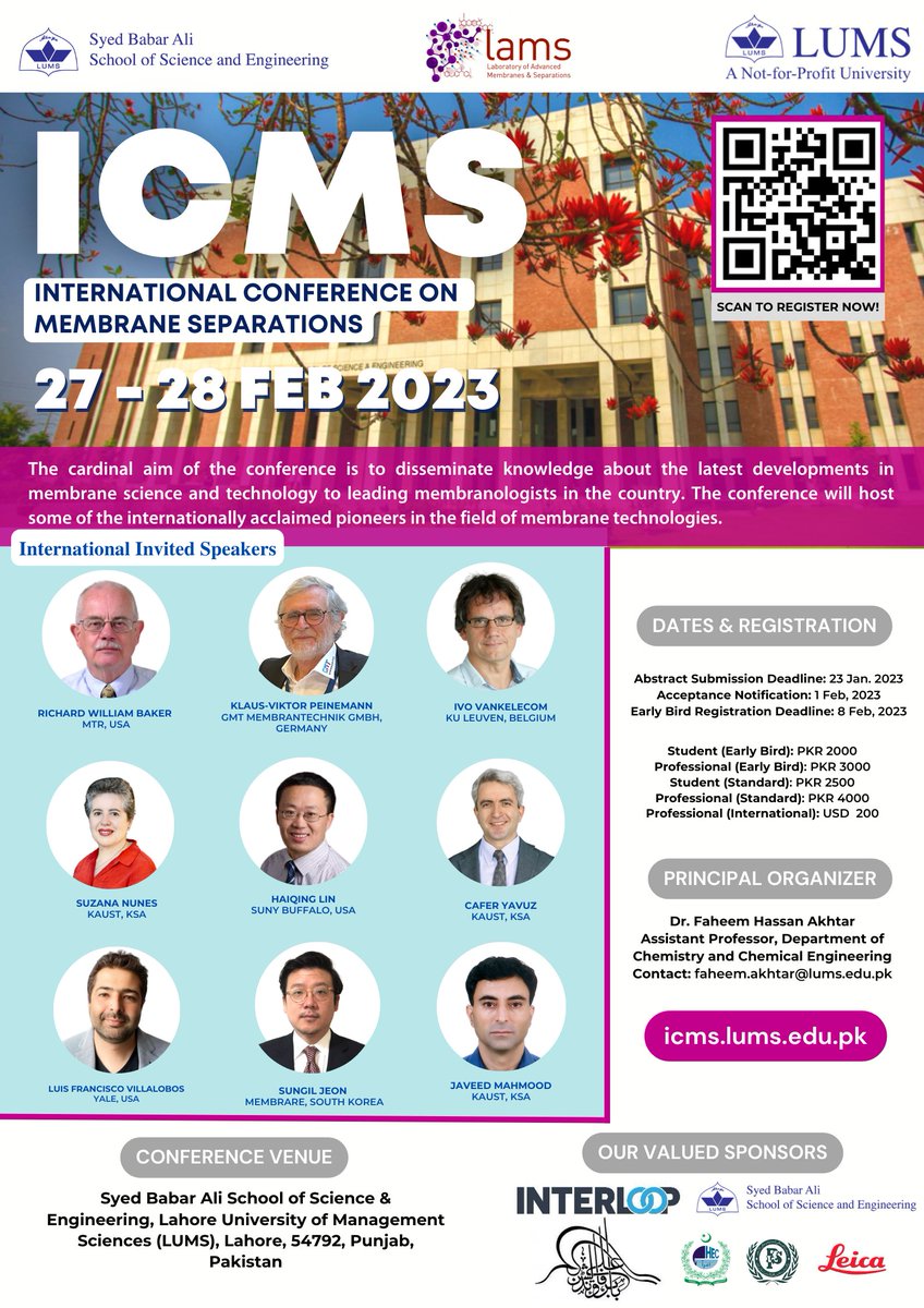ICMS 2023 is right around the corner! Conference program is now live!!! 
Make sure to register and be part of this exciting conference. 
icms.lums.edu.pk