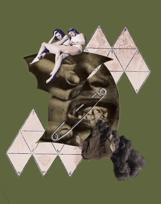 初期に作ったものたち。画質はクソだけど可愛いの多いんだ。またこういうの作りたいね。#collage #コラージュアート 