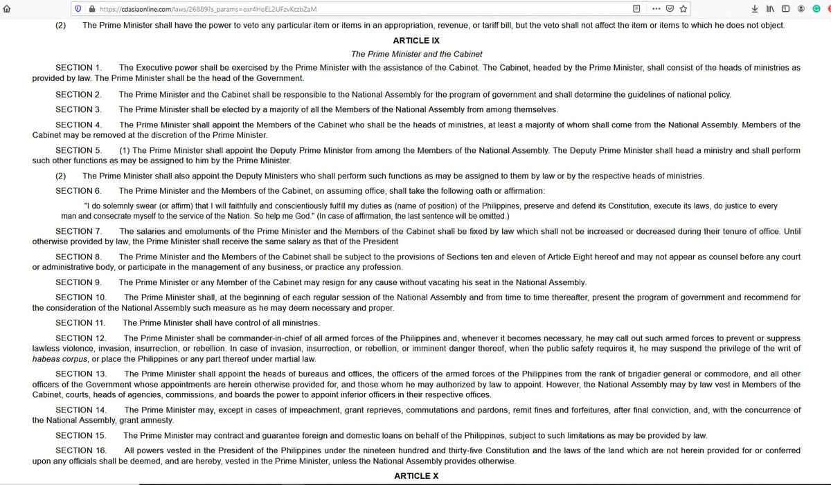 Callsign4thLeaf's tweet image. 2/ I am also not sure whether to write a story about him redeeming himself and given a second chance to right his sins and wrong decisions but if I did, I'll give my spin.

The saying, power corrupts, is true.

Down below is the original version of the constitution.

#FedParlFDI