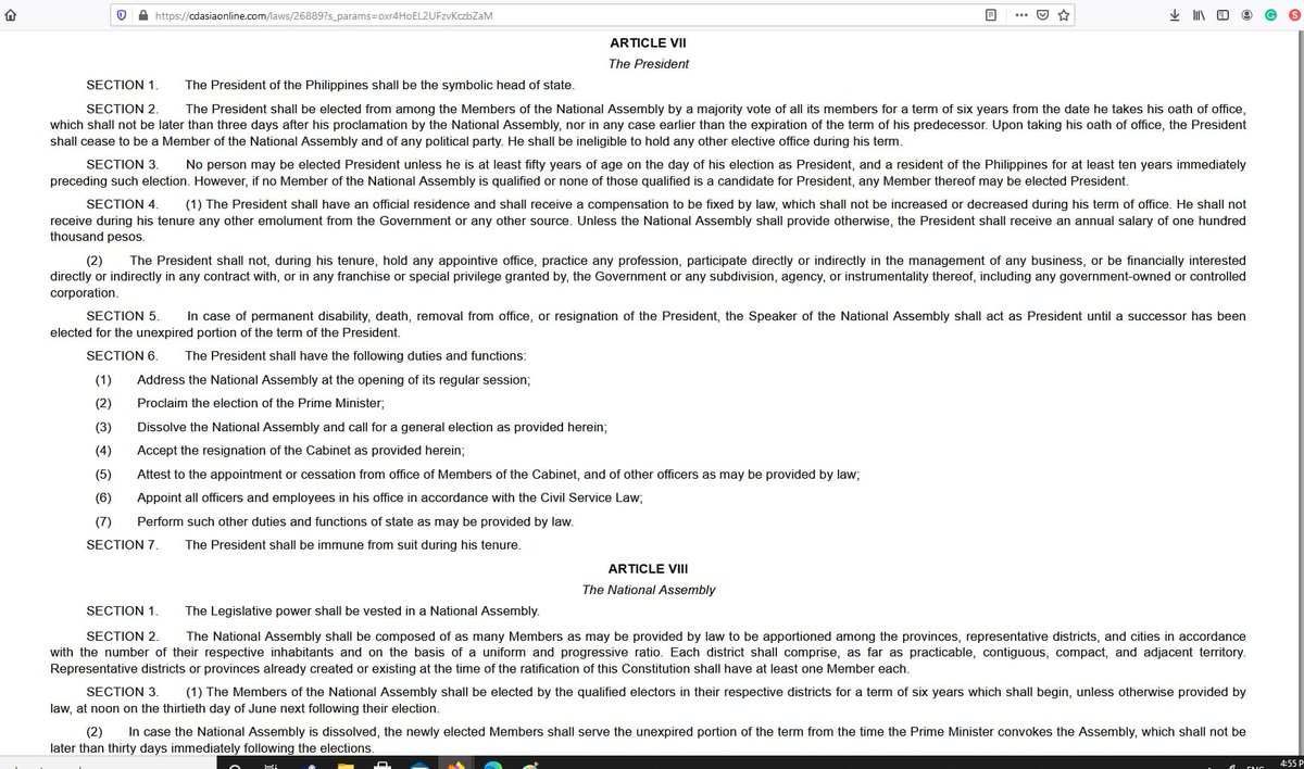 Callsign4thLeaf's tweet image. 2/ I am also not sure whether to write a story about him redeeming himself and given a second chance to right his sins and wrong decisions but if I did, I'll give my spin.

The saying, power corrupts, is true.

Down below is the original version of the constitution.

#FedParlFDI