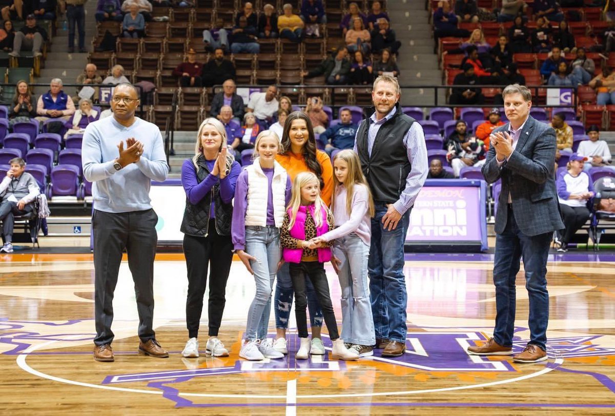 NSULA's tweet image. Section C, officially dedicated to Jerry Pierce 💜🤘

#SectionC #DemonFam #ForkEmDemons