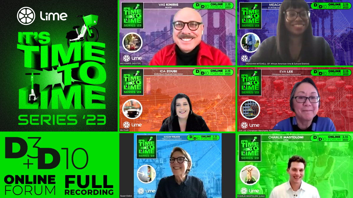 NEXTSF1's tweet photo. Sit back and watch the Full Recording of @limebike's “IT’S TIME TO LIME SERIES ‘23” – a fun, interactive and engaging program celebrating San Francisco’s rich and vibrant D3 + D10 neighborhoods and their values of diversity, equity, and inclusion!

WATCH:
https://t.co/vNh4v7BmpU https://t.co/GeYCvl6biv