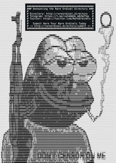 NicolasSierro's tweet photo. Inscription: https://t.co/SjAjn6dCIJ / Rare Ordinal Directory https://t.co/rnTnN4WeiW / #Ordinal #NFT on #CounterpartyXCP #bitcoin 🖤🖼️⛓️ #RareOrdinal https://t.co/HMGIDzEmkB