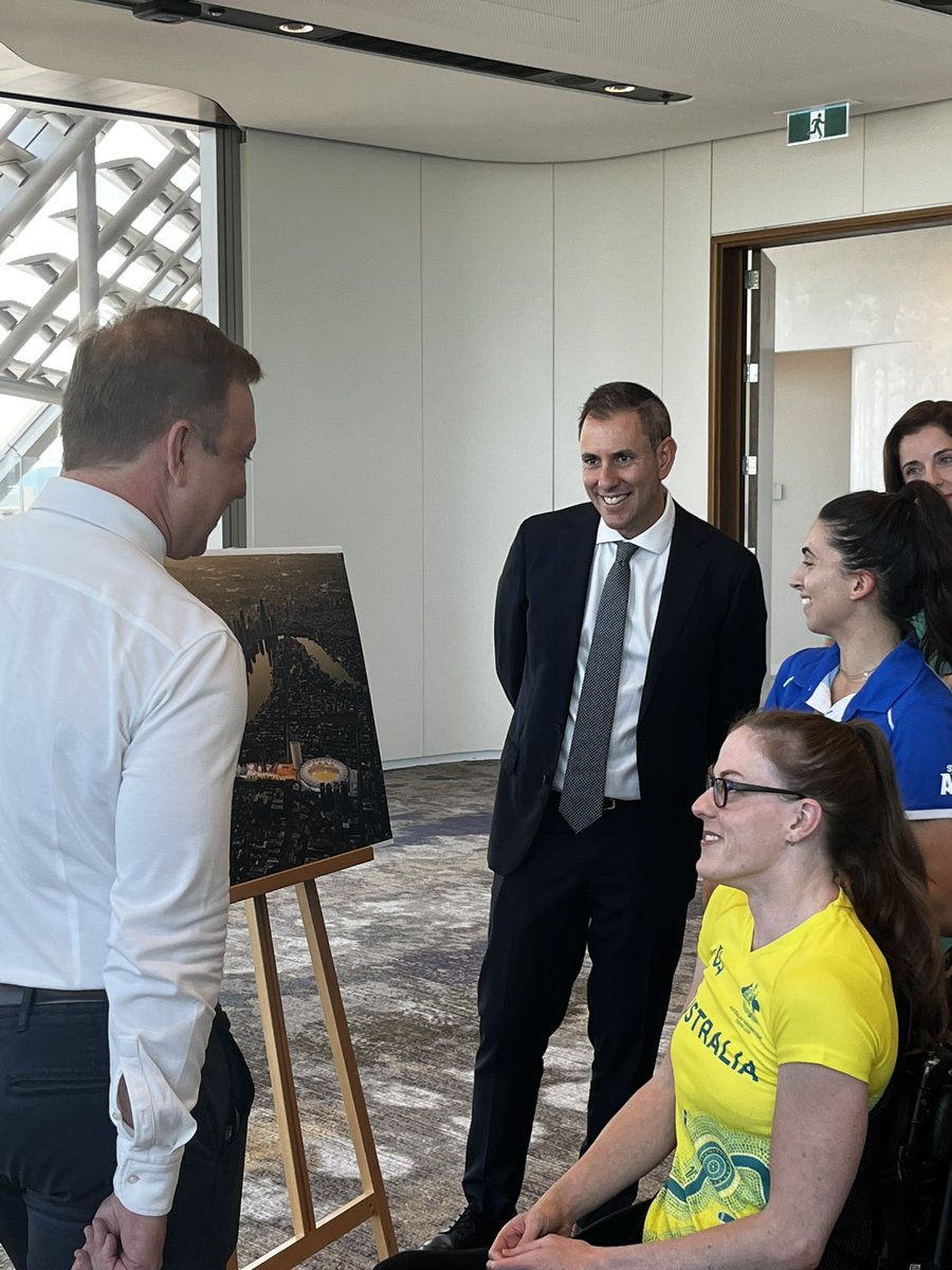 Paralympics Australia CEO (@apc_ceo) on Twitter photo Big day in #Queensland with @AnnastaciaMP and <a href="/AlboMP/">Anthony Albanese</a> announcing the funding agreement for #Brisbane2032 infrastructure. Paralympians Rachel and Paige had a great chat with the PM, the Premier, <a href="/JEChalmers/">Jim Chalmers MP</a> <a href="/AnikaWells/">Anika Wells MP</a> <a href="/CatherineKingMP/">Catherine King MP</a> <a href="/StevenJMiles/">Steven Miles</a> <a href="/StirlHinchliffe/">Stirling Hinchliffe</a> Big day in #Queensland with @AnnastaciaMP and <a href="/AlboMP/">Anthony Albanese</a> announcing the funding agreement for #Brisbane2032 infrastructure. Paralympians Rachel and Paige had a great chat with the PM, the Premier, <a href="/JEChalmers/">Jim Chalmers MP</a> <a href="/AnikaWells/">Anika Wells MP</a> <a href="/CatherineKingMP/">Catherine King MP</a> <a href="/StevenJMiles/">Steven Miles</a> <a href="/StirlHinchliffe/">Stirling Hinchliffe</a>