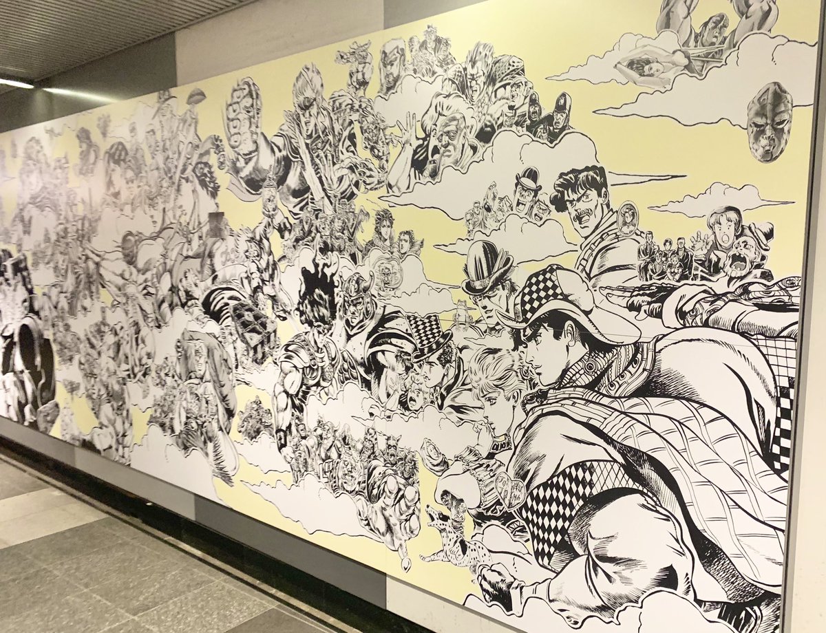 渋谷のジョジョウォール圧巻でした…👏🏻😭 