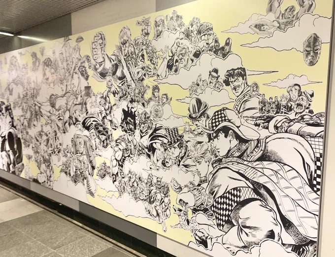 渋谷のジョジョウォール圧巻でした…👏🏻😭 