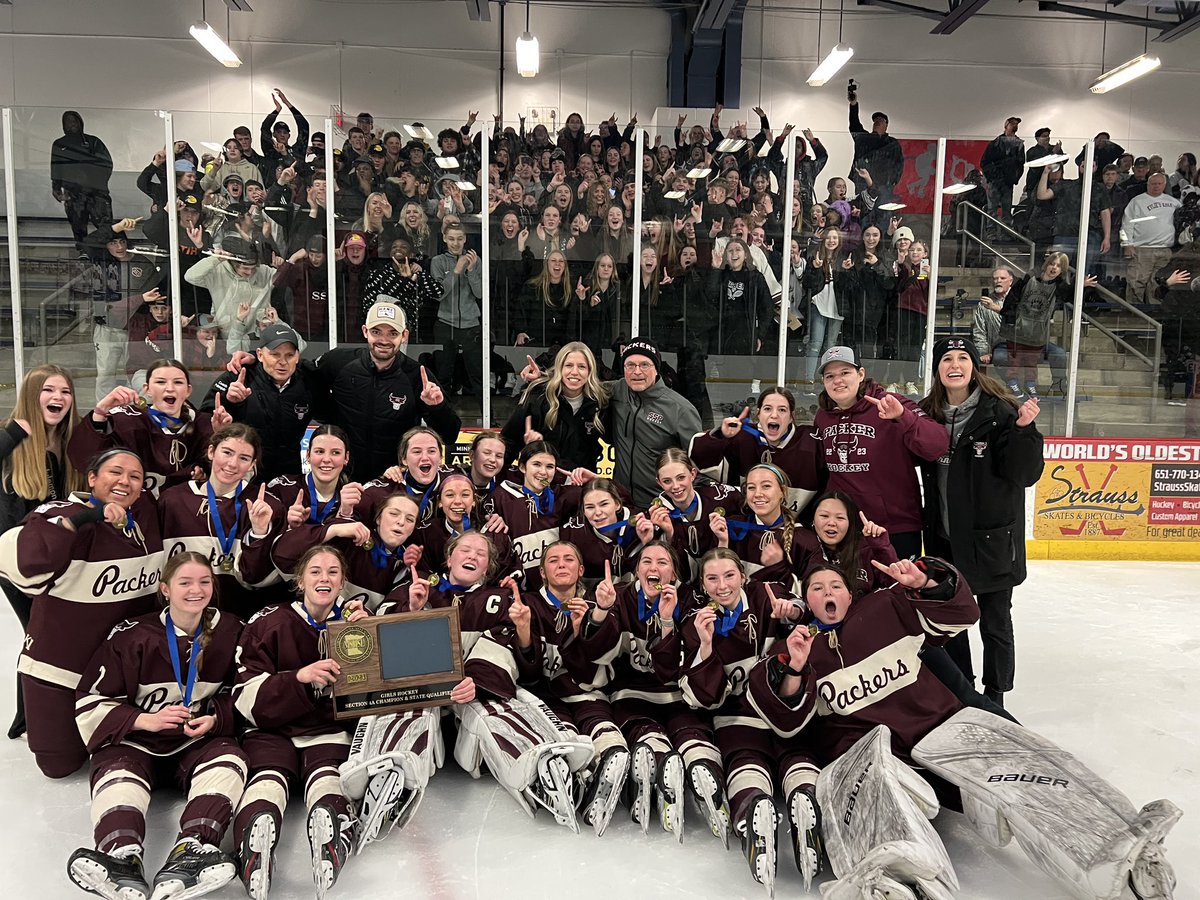 SSPGirlsHockey's tweet image. SOUTH ST PAUL 4
Simley 1

The Packers have punched their ticket to the Xcel!! 

🚨Goal Summary🚨

Ahern 
Ahern (PP)
Johnson (PP)
Danielson (en)

#PackerNation #RefuseToLose